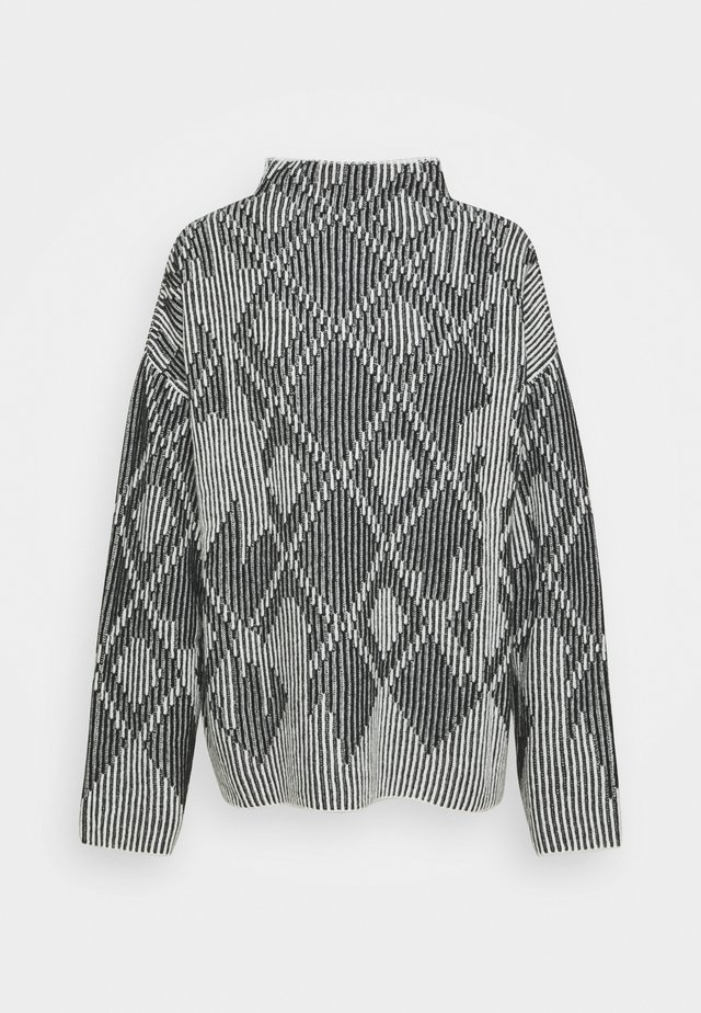 HELENA - Neule - white/black