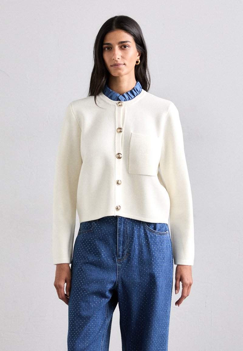 sandro - MEUNIER - Strickjacke - ecru, Vergrößern