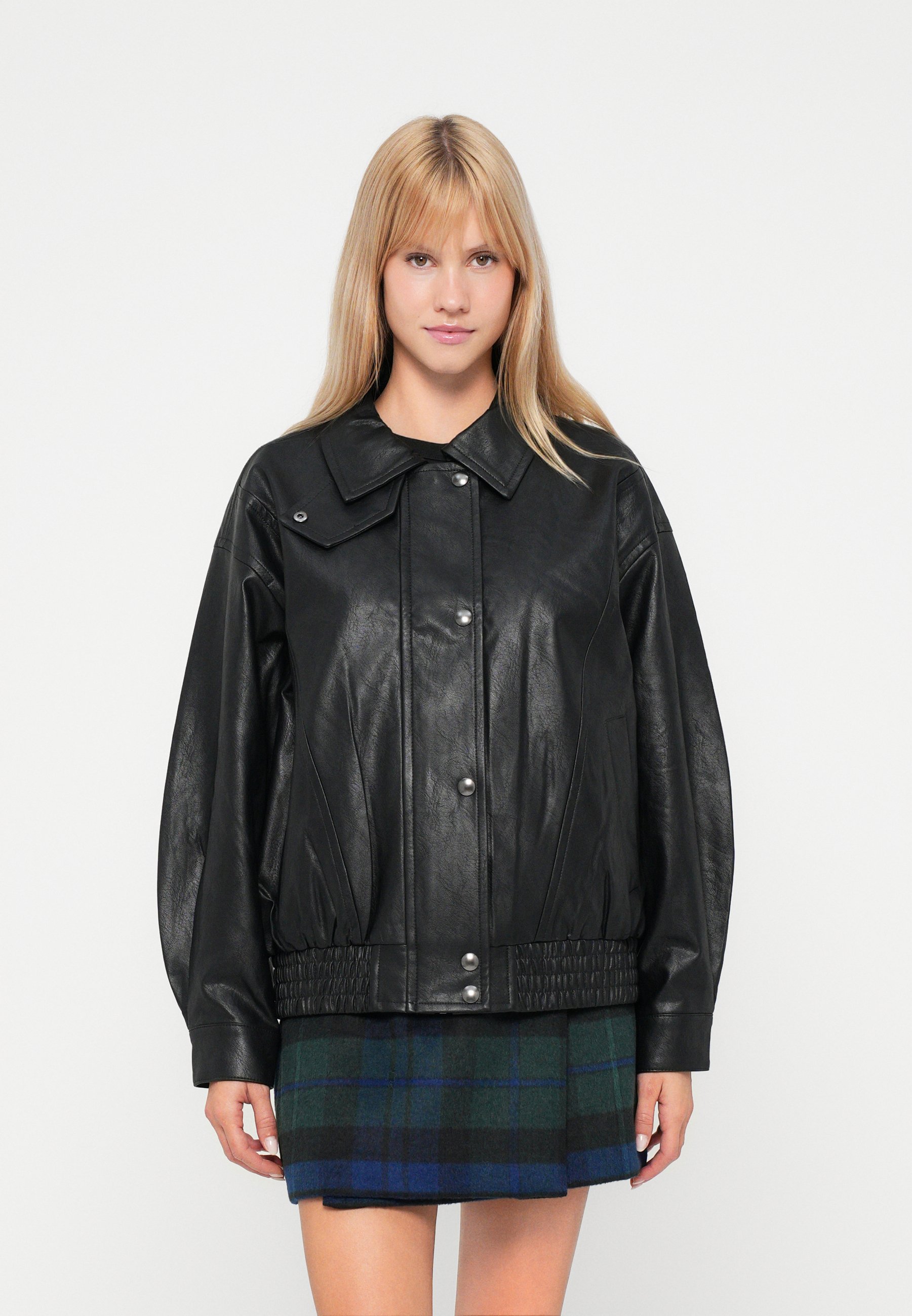 GAP Faux leather jacket - true black/black - Zalando.ie