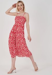 Herita FLORAL PATTERNED - Freizeitkleid - red