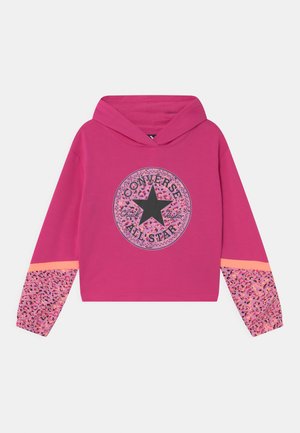COLORBLOCKED PRINTED HOODIE - Felpa con cappuccio - prime pink