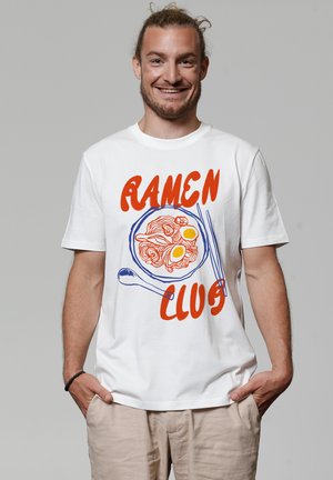 RAMEN CLUB - T-shirt imprimé - off white