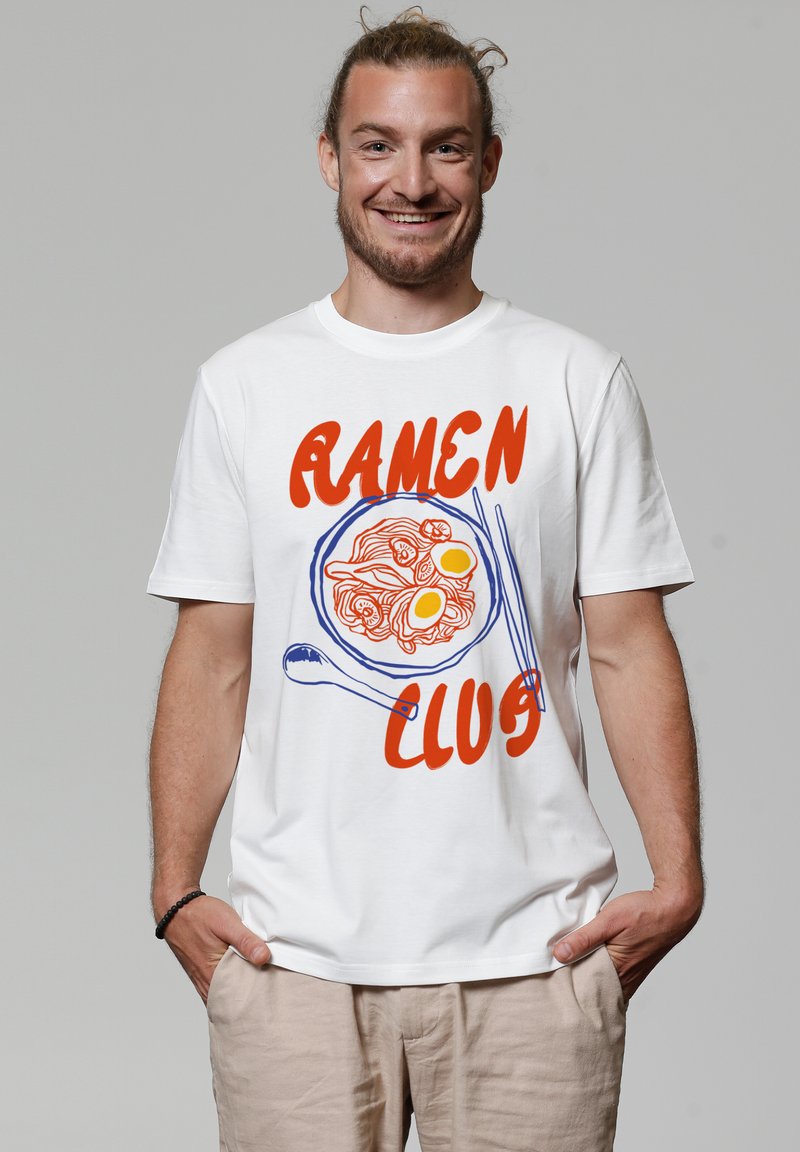 watapparel RAMEN CLUB - T-shirt print - off white