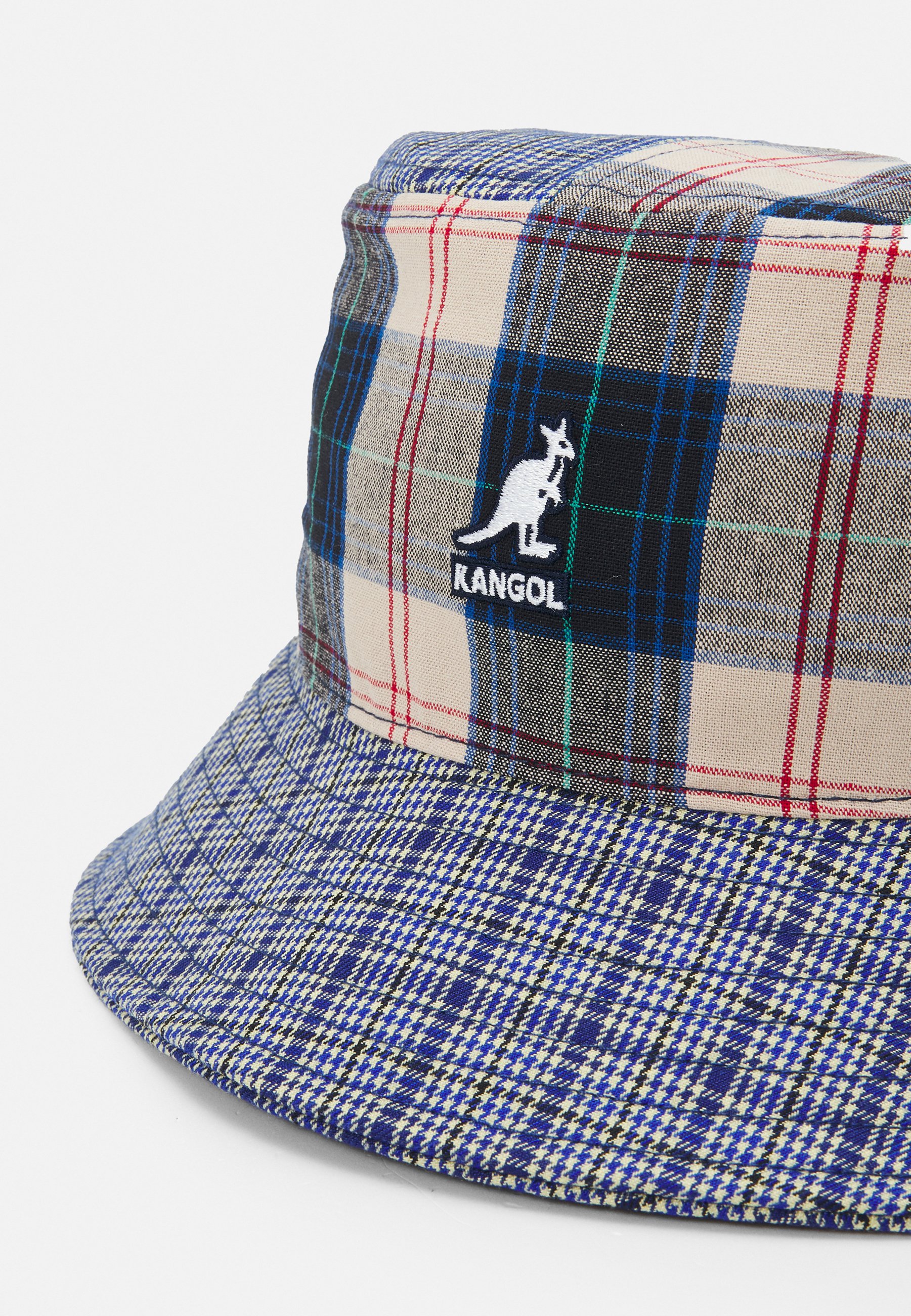 Kangol Plaid Mashup Bucket K5297 Mykonos Blue