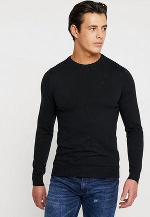 RUNDHALS - Sweter - black