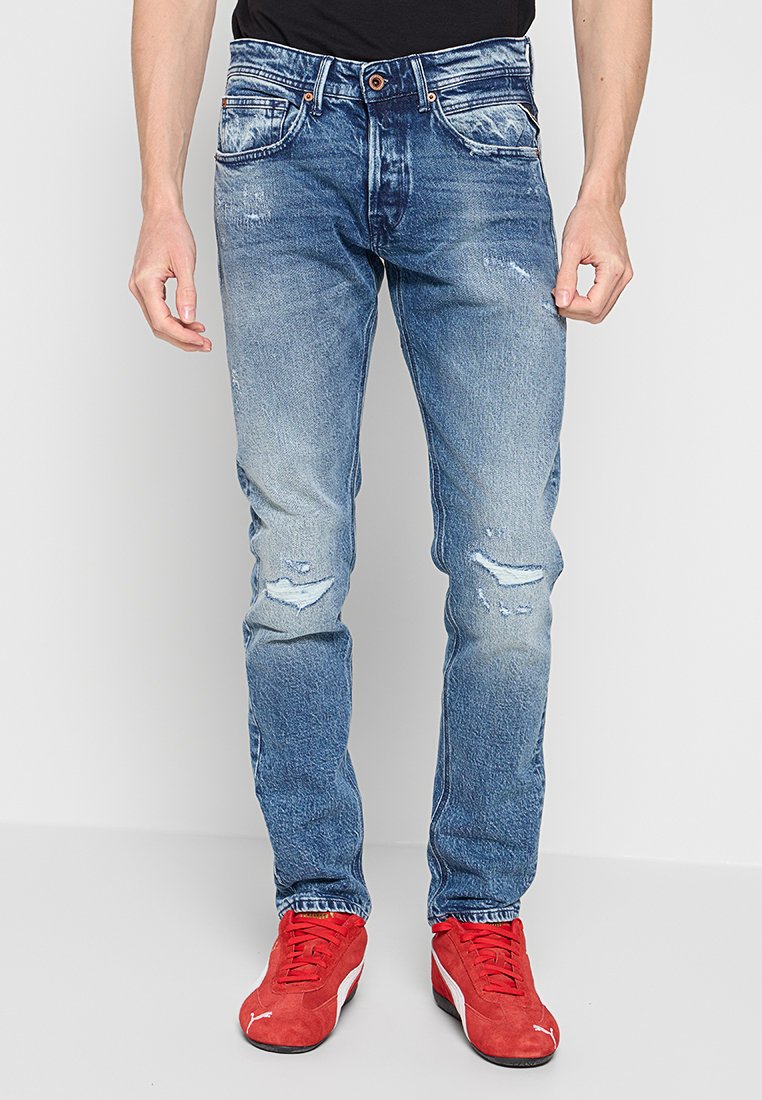 Replay Straight leg jeans blauw
