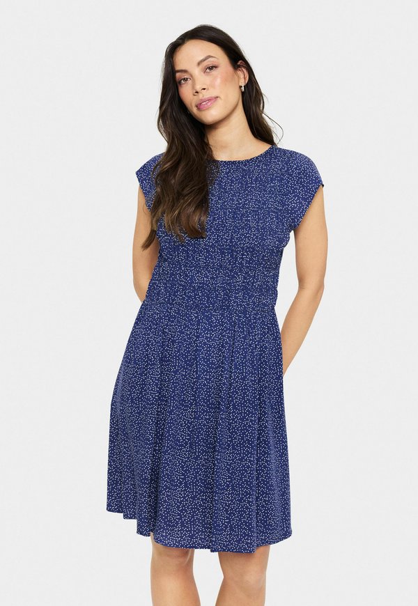GISLA - Freizeitkleid - midnight mini dot
