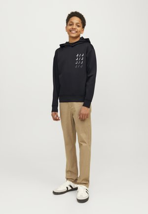 Jack & Jones Performance, JJKEY SPORTY LOOSE HOOD JNR - Hættetrøje - black