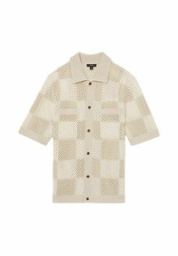 REGULAR FIT - ALFRED CHEQUERBOARD - Cămașă - taupe off white