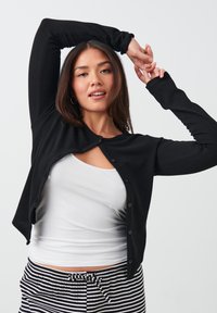 Gina Tricot Kardigán - black