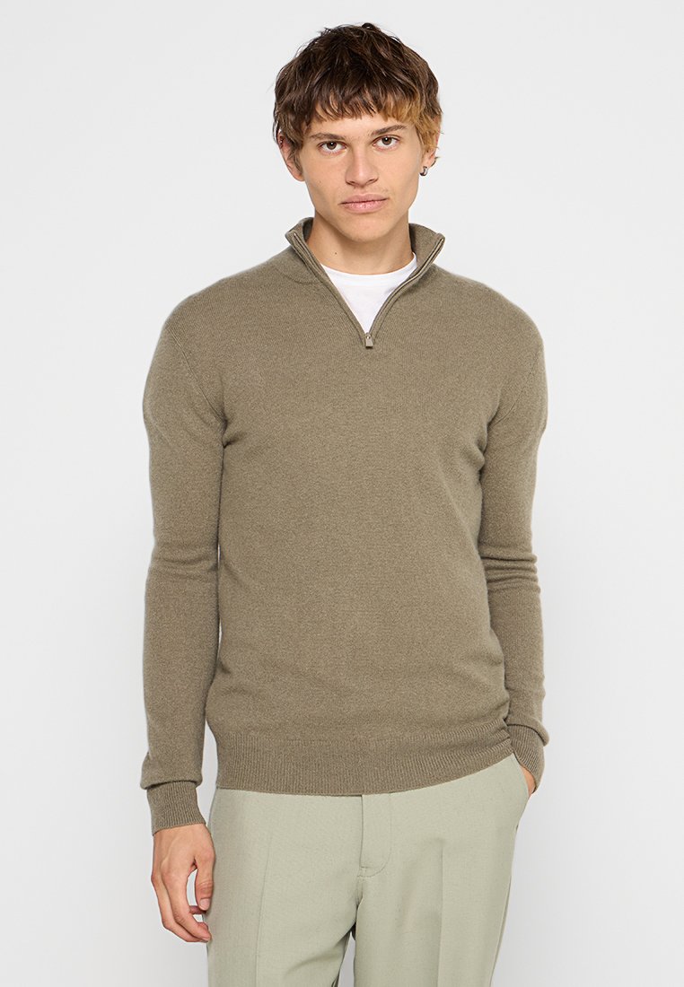 Authentic Cashmere Trui olijfgroen