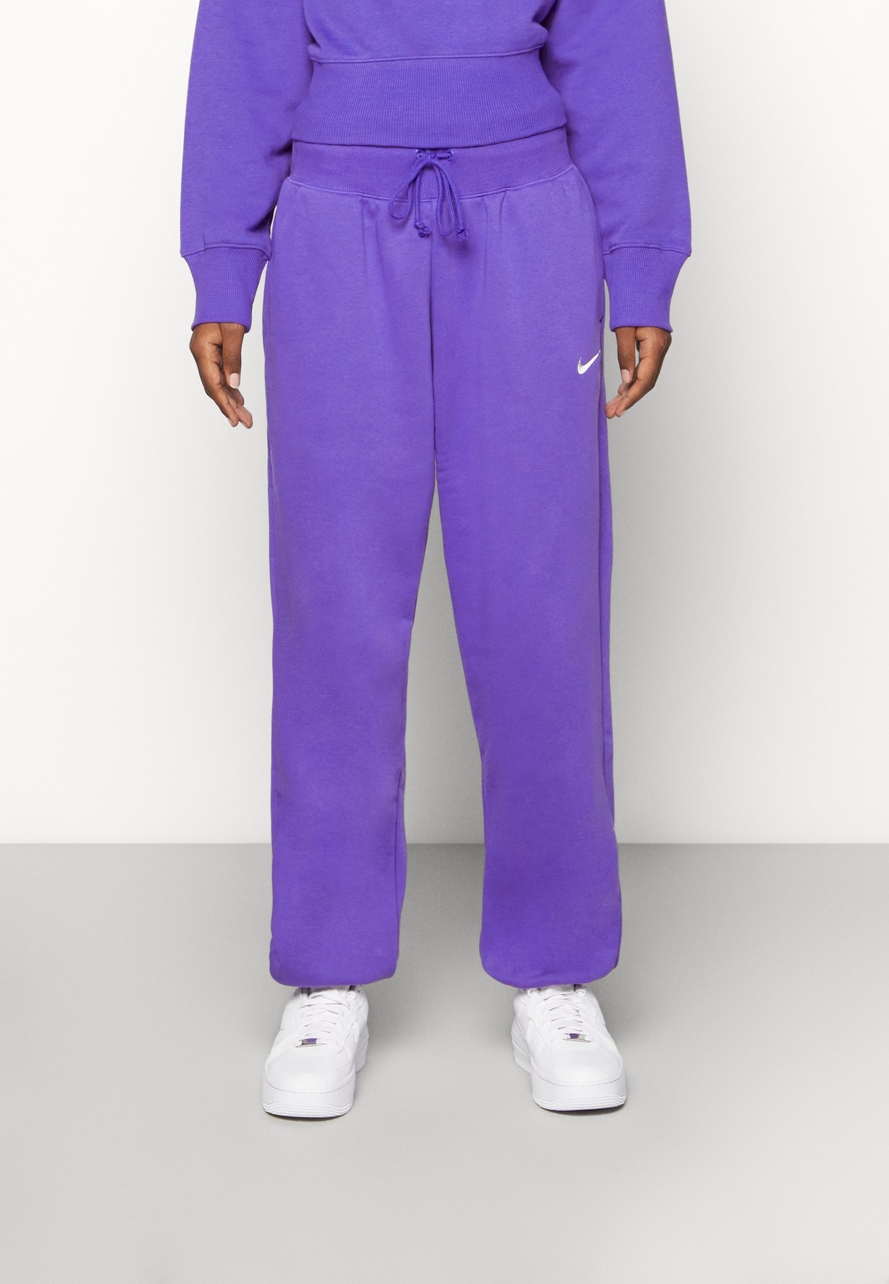 nike swoosh oversized purple tracksuit