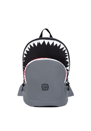 SHARK SHAPE M - Backpack - GREY