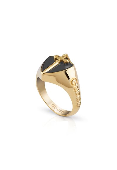 Akitsune Opus Signet Ring - Stainless Steel Minimalist Ring For Women & Men, Gold, Size US 10 - View #7