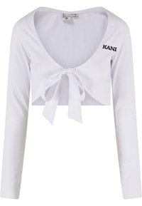 RETRO KNOT BOLERO - T-shirt à manches longues - white