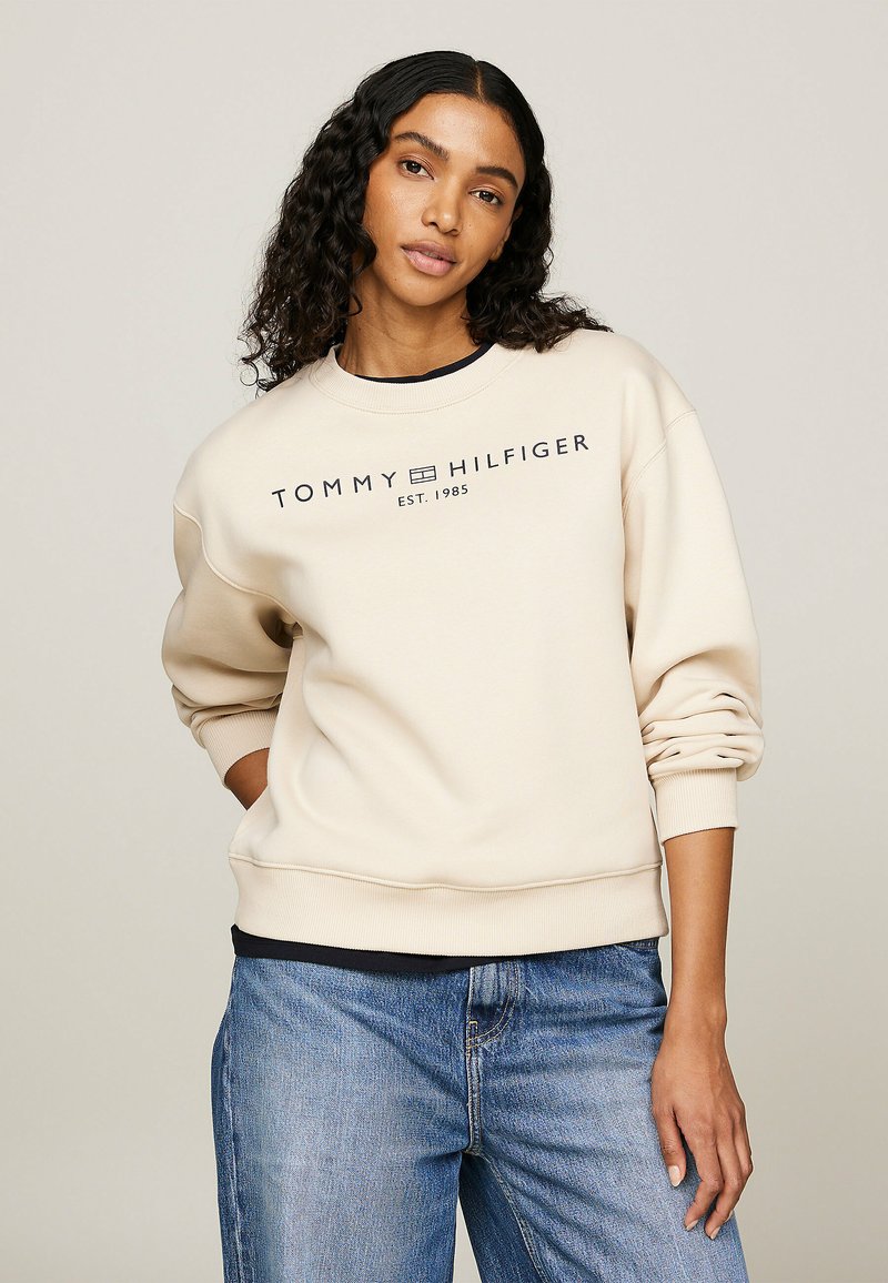 Tommy Hilfiger LOGO - Felpa - classic beige