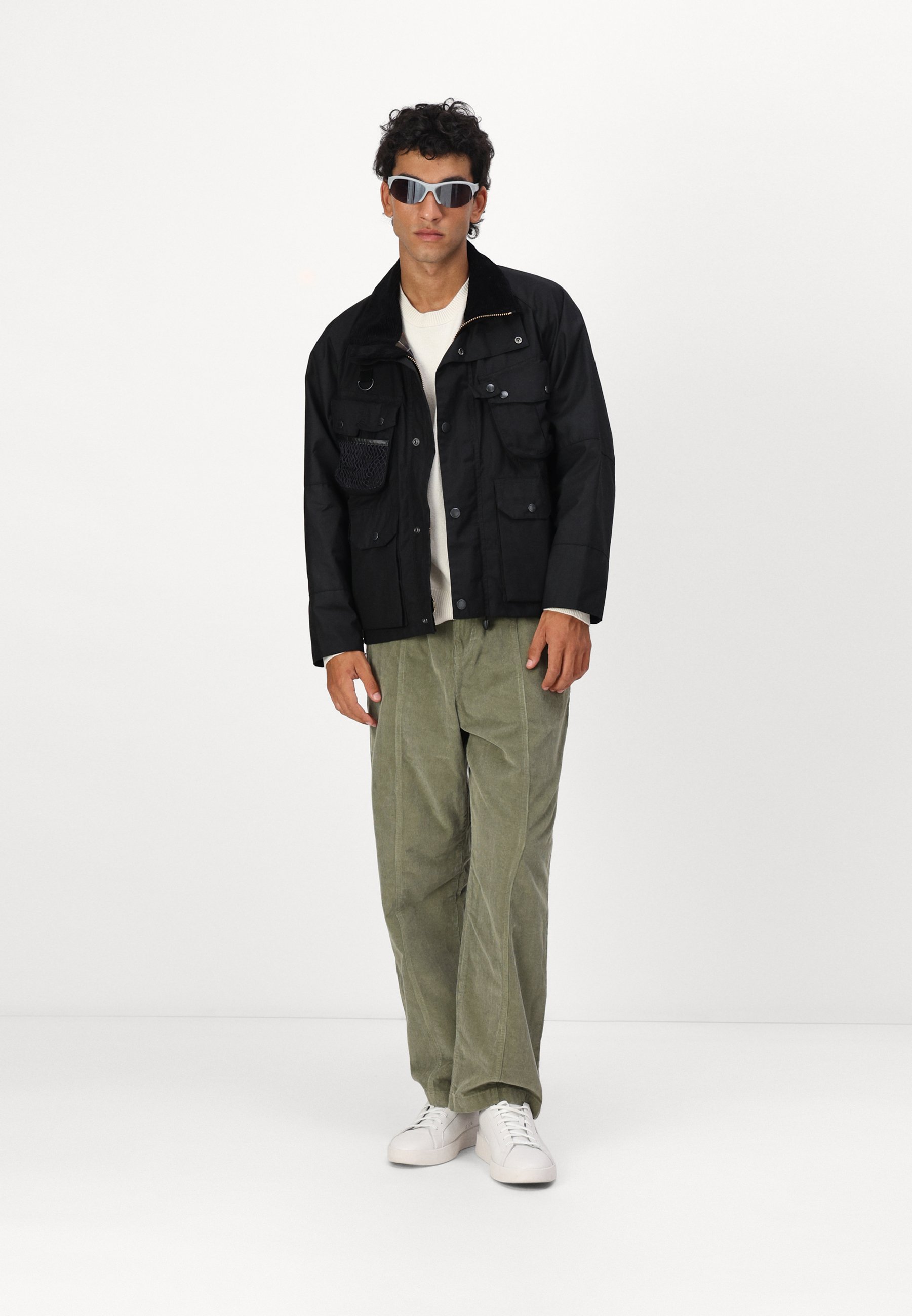 Barbour DRYFLY WAX JACKET - Waterproof jacket - black - Zalando.co.uk