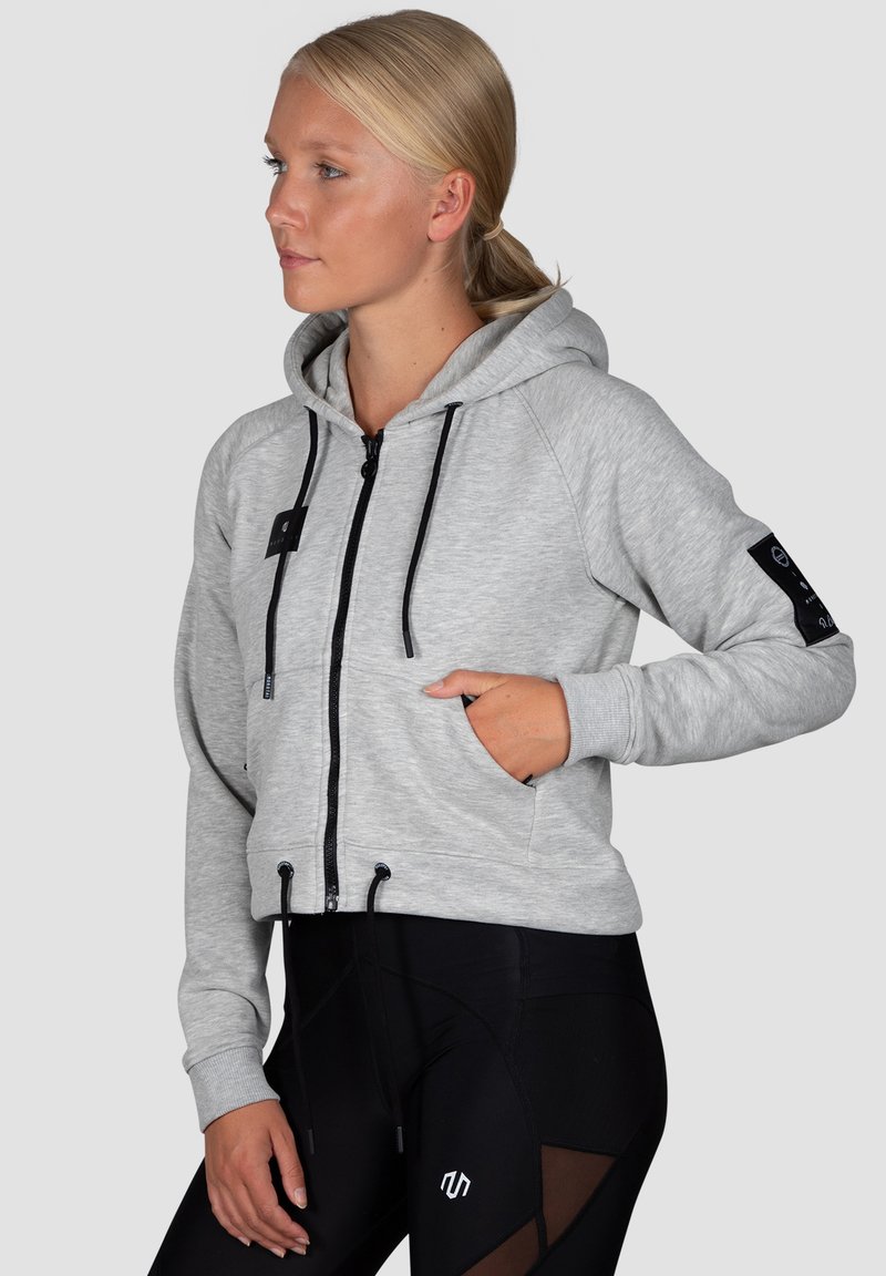 Damen Sportbekleidung | MOROTAI Sweatjacke hellgrau - IY57981 Damen Sportbekleidung | MOROTAI Sweatjacke hellgrau - IY57981