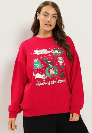 Yours Clothing, PLUS SIZE SWEATSHIRTS & HOODIES - Sweatshirt - red