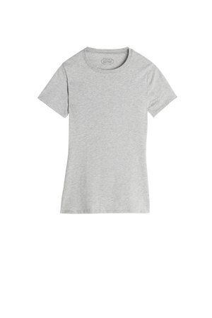 Intimissimi, SHORT-SLEEVED STRETCH - Jednoduché tričko - grey