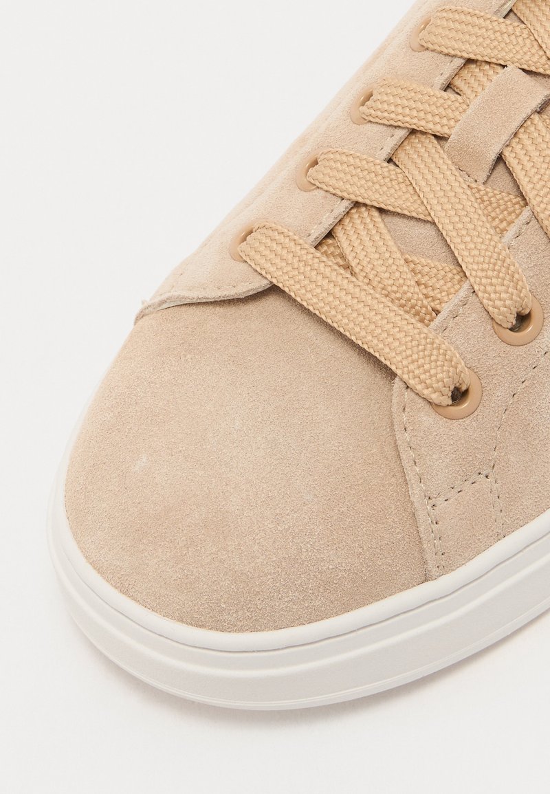 BOSS Kieran_Tenn_hfltBB Sneakers Basse Donna – Pelle Colore Beige Medio, Suola In Gomma, Taglia 41