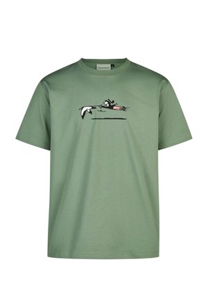 Cleptomanicx, T-SHIRT WALK THE GULL - Print T-shirt - laurel wreath
