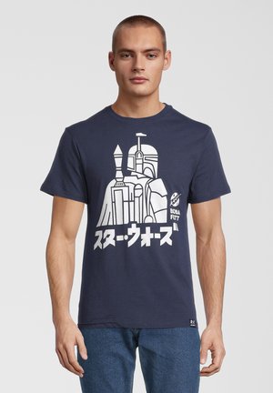 Re:Covered STAR WARS BOBA FETT - T-shirt med print - navy