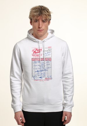 TOY STORY ETERNALLY GRATEFUL FOR PIZZA - Felpa con cappuccio - white