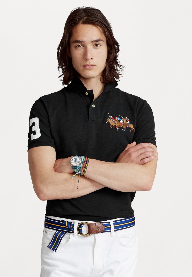 T-Shirt Ralph Lauren Homme Noir – Pony Brodé main image 0