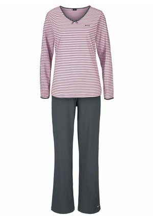 H.I.S Pyjama - rosa/anthrazit