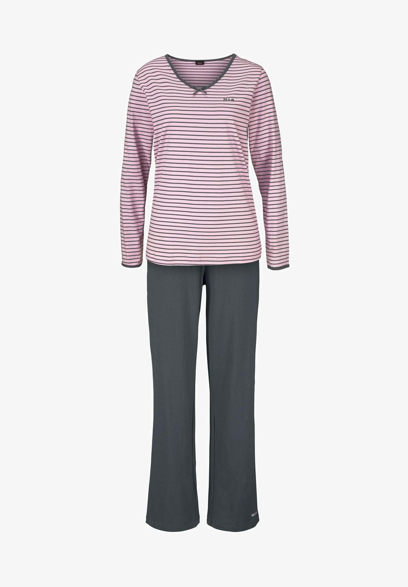 H.I.S Pyjamas - rosa/anthrazit