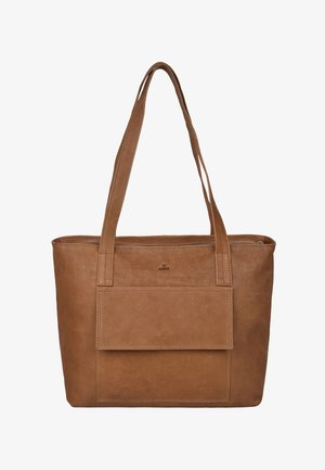 KAROLINE - Shoppingveske - cognac