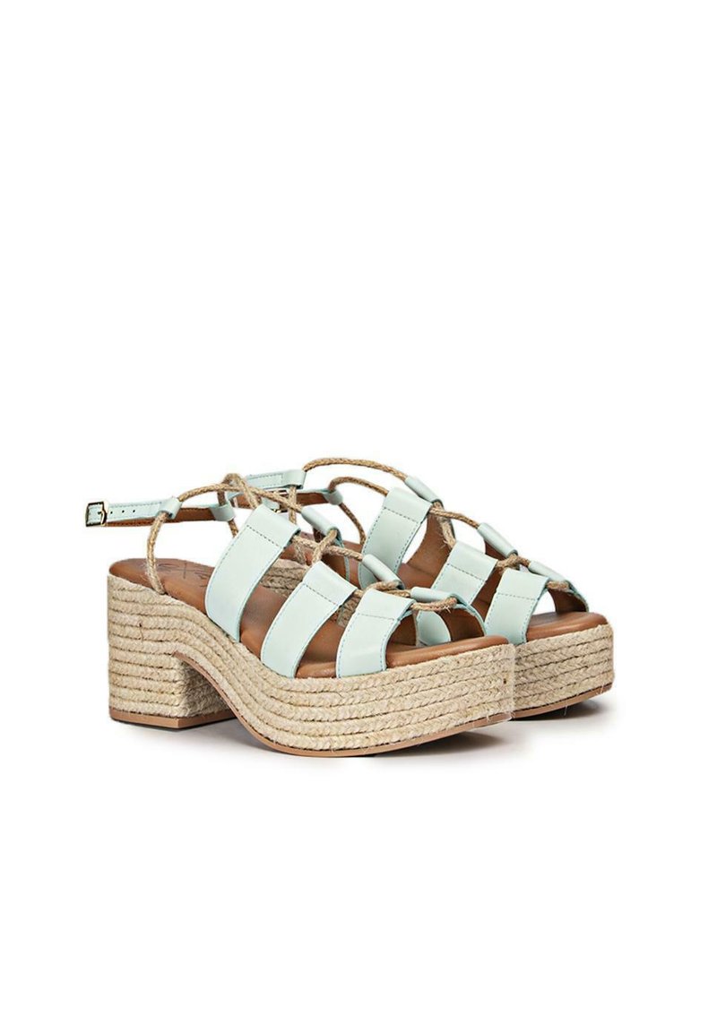 Damen Halbschuhe | POPA Plateausandalette green/grün - VR93507 Damen Halbschuhe | POPA Plateausandalette green/grün - VR93507