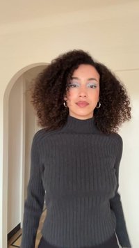 Marc O'Polo LONGSLEEVE STAND UP COLLAR - Džemper - night grey melange