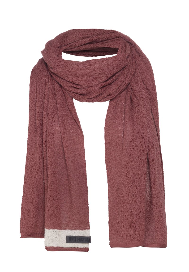 Knit Factory JUNE - Sjaal - stone red