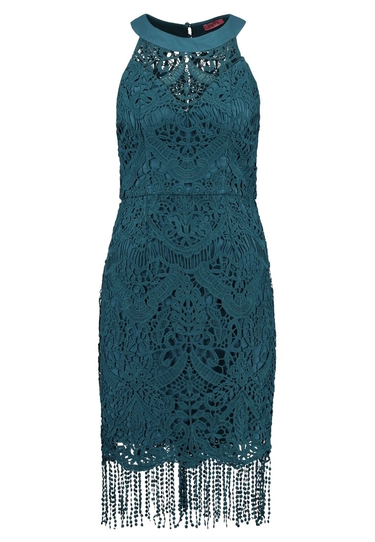slim fit dress slacks V Neck Wrap Style Bodycon Dress in Green
