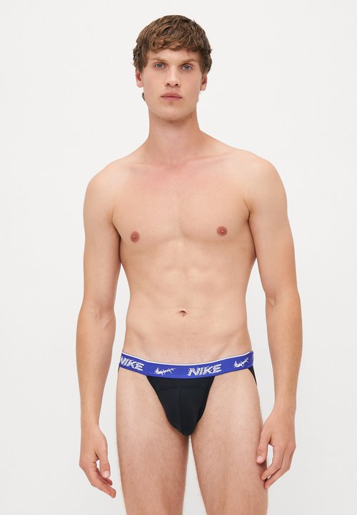 String HOM Blackrock Homme - Microfibre Ultra Léger, Invisible Sous Pantalon, Imprimé Floral Bleu Rose Chic