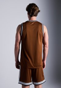 Pier One Sport MESH BASKETBALL VEST WITH CONTRAST PIPING - Top -  brown