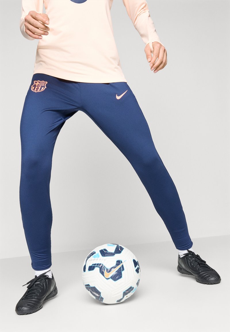 Nike Performance FC BARCELONA STRIKE THIRD PANT - Klubové oblečení - midnight navy/bright mango