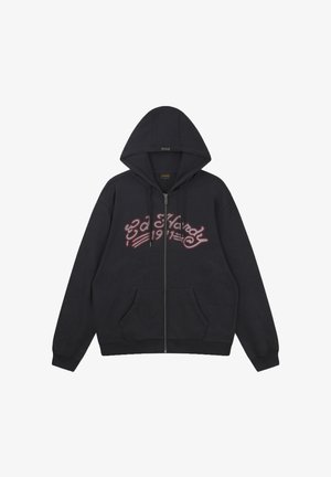 Ed Hardy, MENS SHADOW EAGLE GRAPHIC RELAXED ZIP THRU HOODIE - Sweater met rits - black