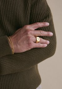 IX STUDIOS IX EAGLE SIGNET - Ringe - gold plated