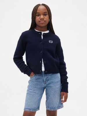 GAP LOGO CARDI GIRLS - Kardigán - navy uniform