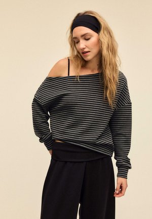 SOFT-TOUCH EXPOSED SHOULDER - Collegepaita - dark grey