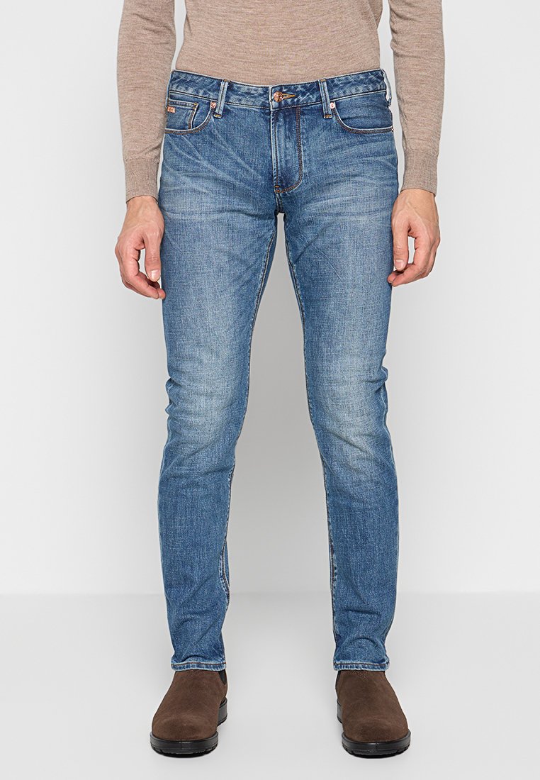 Emporio Armani Slim fit jeans blauw