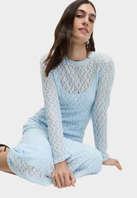 Marks & Spencer MIDAXI COLUMN - Pletené šaty - blue