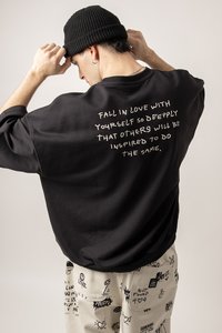 Kaotiko URBAN BOY OVERSIZE UNISEX - Nyomott mintás póló - black