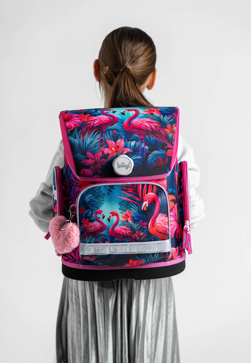 Baagl ERGO FLAMINGOS -SET 3TLG - Školní sada - rosa
