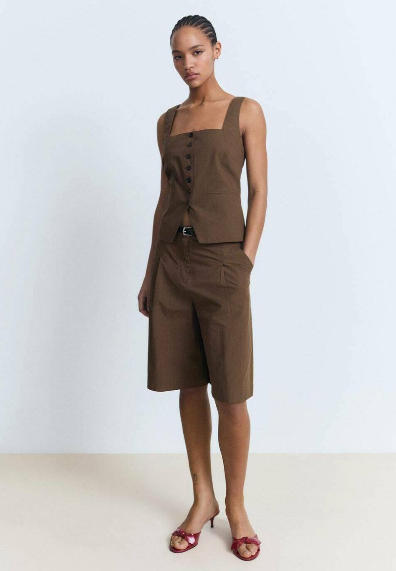 Mango - Waistcoat - brown, Enlarge