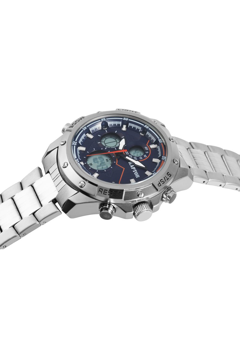 Herren Analoguhren | RAPTOR COMPAR Chronograph silberfarbig/rot-metallic - IO12092 Herren Analoguhren | RAPTOR COMPAR Chronograph silberfarbig/rot-metallic - IO12092