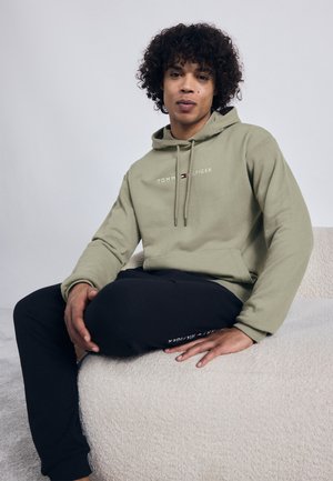 Tommy Hilfiger ORIGINAL HOODIE - Pyžamový vrchný diel - utility sage